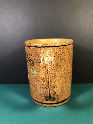 HH Italy | Holt Howard | Handpainted Pottery Mug Cup | Flower | 1970s - Picture 2 of 8