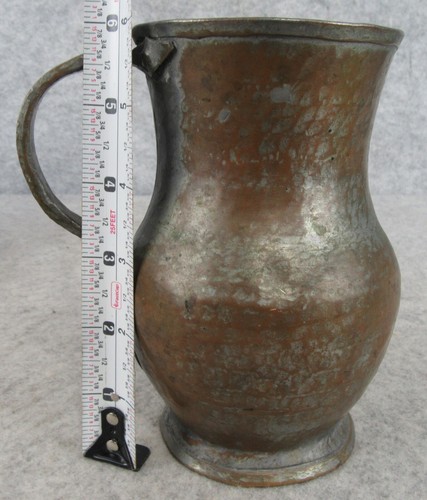 Antique Shapely Hammered Copper Arts and Crafts Mission Mule Mug Drinking Cup - Picture 11 of 13
