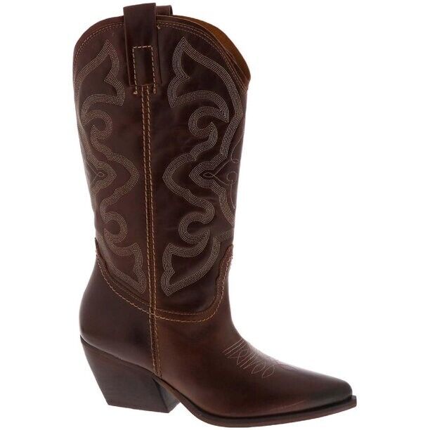 Steve Madden Z16114* Womens Brown West Cowboy Western Boots Steve Madden Z16114* Womens Brown West Cowboy Western Boots