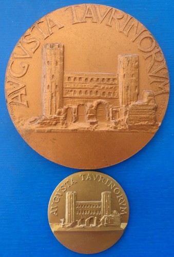 ITALY AUGUSTA TAURINORUM-TORINO 2 medal the same theme