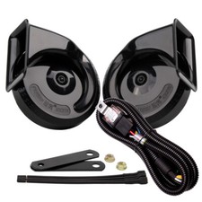 FARBIN 12V Car Horn Loud Dual-Tone Electric Snail Horns Kit with Relay Harness