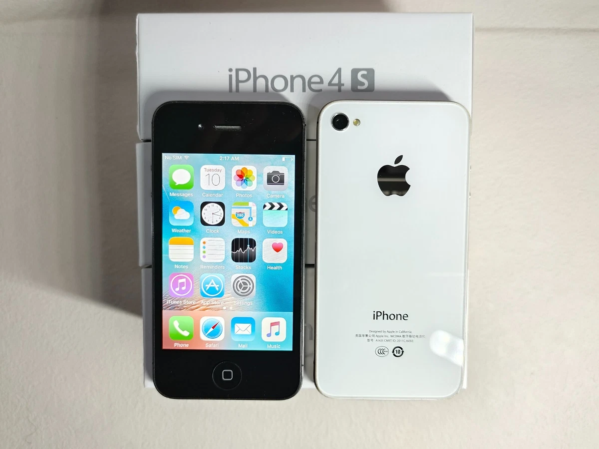 Apple iPhone 4 4s 8GB 16GB 32GB Black White Factory Unlocked Slightly  Imperfect