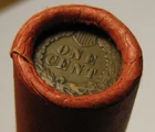 ROLL OF 55 INDIAN HEAD CENTS FROM PRIVATE COIN COLLECTION PENNY SET LOT 9