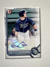 2022 Bowman Erik Ostberg Auto 1st Bowman Paper #PPA-EO Tampa Bay Rays