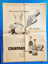 CORRIERE DELLA SERA 17 DECEMBER 1958 ADVERTISING CAMPARI - MAO ZEDONG - FANFANI