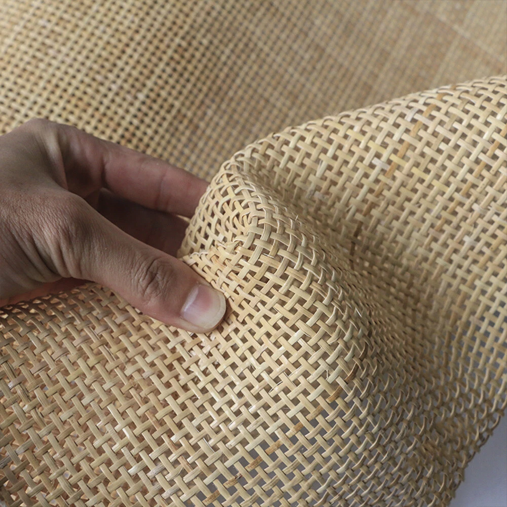 Factory Supply Semi-Bleached Rattan Cane Webbing Roll with Peel - China Rattan  Rolls, Rattan Webbing