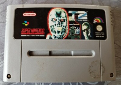 Super Nintendo Spiel , Terminator 2 , T2 The Arcade Game , SNES , PAL Version