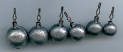 100 of 5/16 oz lead round drop shot weights ( BALL STYLE )