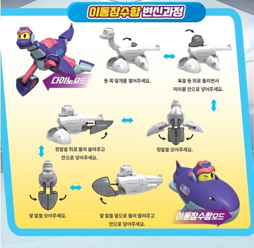 Gogo Dino Mini Transforming Dinosaur Figure PLEO Pleciosaurus Submarine - Picture 3 of 3