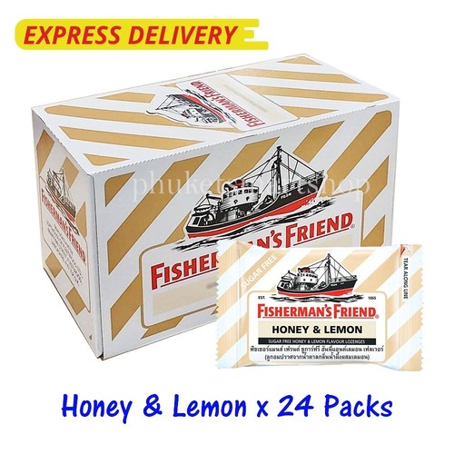 Fisherman's Friend Lozenges Cough Suppressant Sore Throat Honey Lemon x 2 Dozens eBay