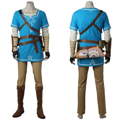 The Legend of Zelda Breath of the Wild Link Tunic Cosplay Costume