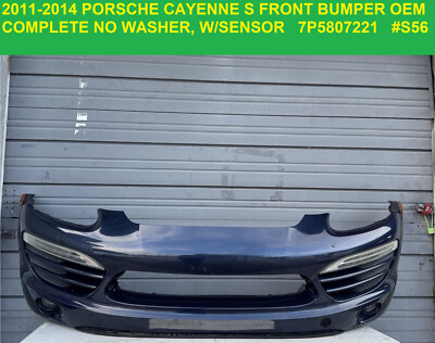 #ad ✅ 2011 2014 Porsche Cayenne S Front Bumper Complete No Washer w Sensor Hole OEM $1499.50