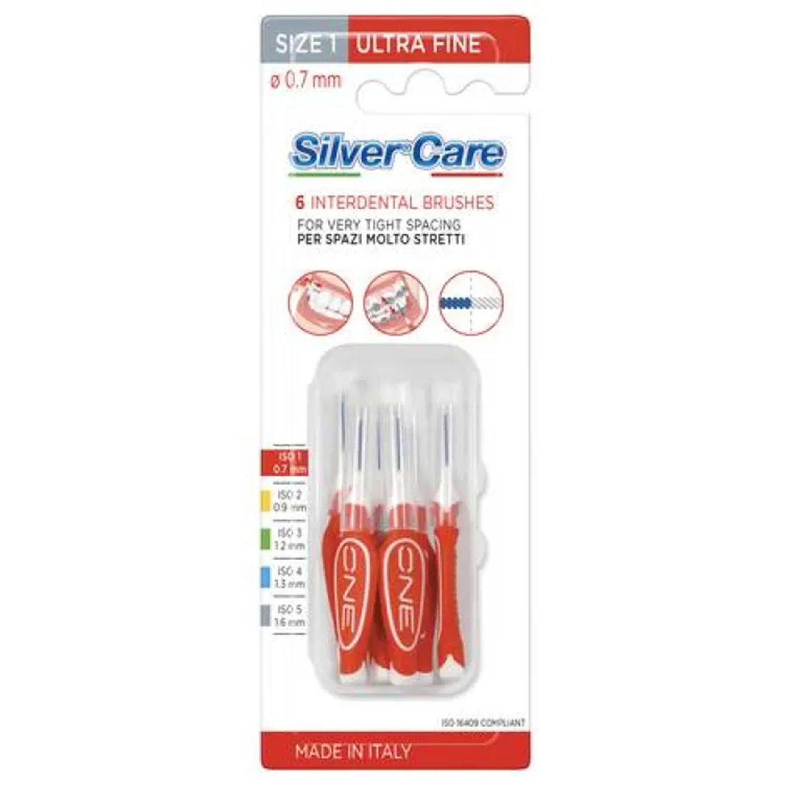 SILVER CARE SCOVOLINO INTERDENTALE ULTRA FINE 6PZ IGIENE DENTALE