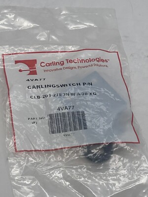 Carling Technologies  4VA77 CLB-203-27E3N W-A/20-XG CARLING SWITCH Lot of 6