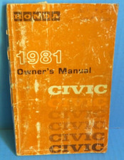 81 1981 Honda Civic Owners Manual