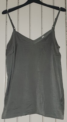 New Yorker AMISU Womens Green Spaghetti Strap Blouse Top XS