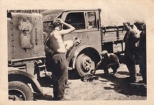 Foto - Soldaten mit LKW in Charkow Charkiw Ukraine - 2.WK