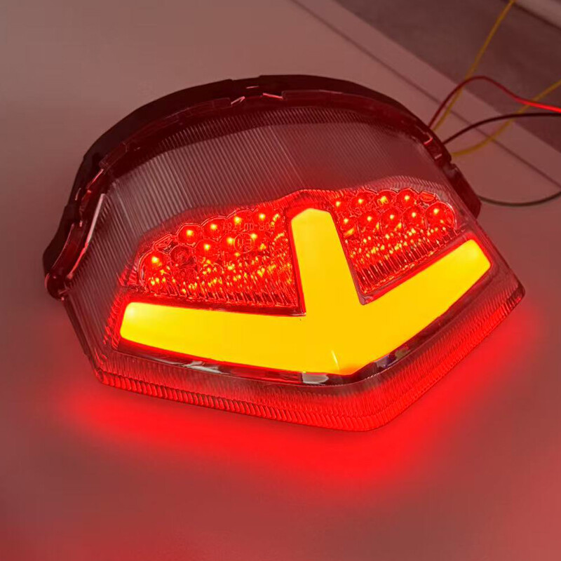 Smoke E-Mark LED Integrated Tail Turn Signal Light For HONDA