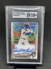 2021 Bowman Chrome Mega Box Garrett Mitchell Auto Brewers SGC 10