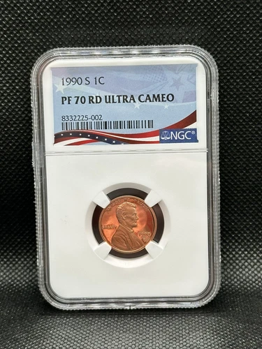 1990-S Lincoln Memorial Cent NGC PF70 RED ULTRA CAMEO - BRIGHT RED HOT PROOF