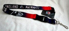 Patriots Ombre Blue/Red Licensed NFL Keychain/ID Holder Detachable Lanyard-New