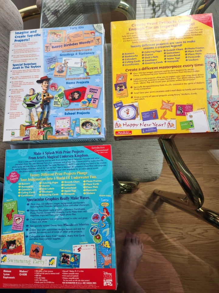 THE LITTLE MERMAID,  MULAN, TOY STORY 2, Disney Print Studio Software PC CD-ROM - Image 2 of 4
