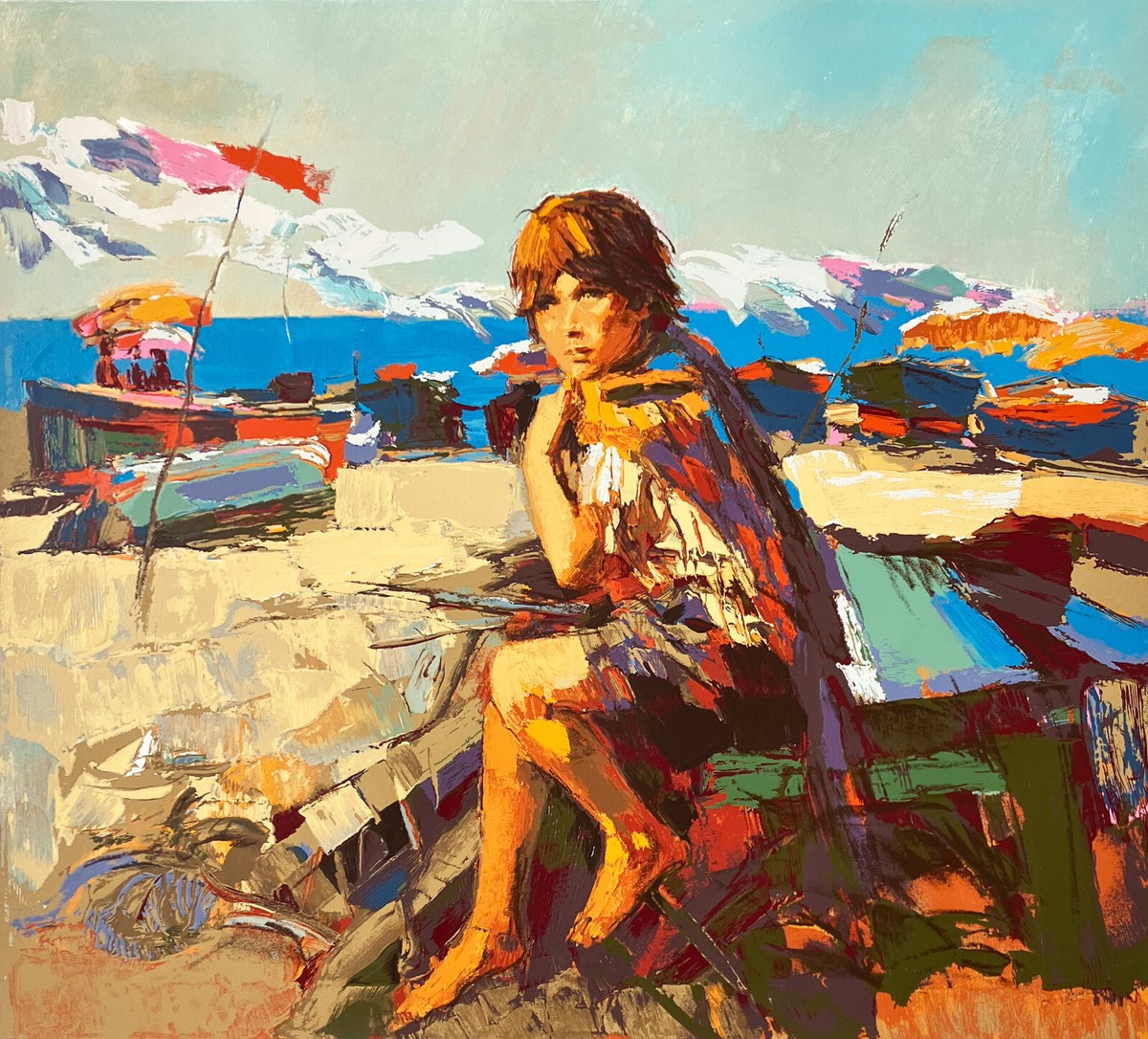 決算セール◇真作 Wlodzimierz Borowczyk 油彩画 s-l1200.jpg