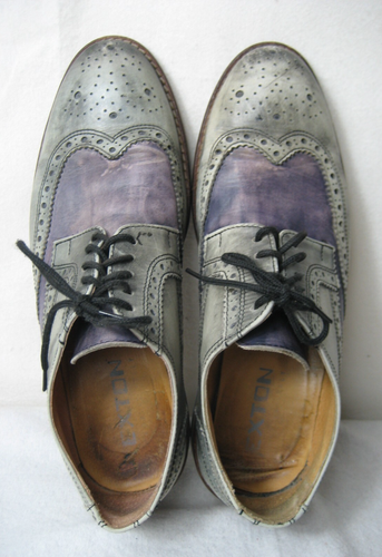 EXTON Herren Budapester Leder Halbschuhe 42 Made in Italy - Imagen 8 de 9