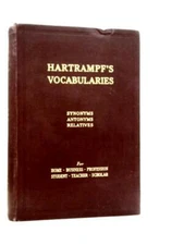 Hartrampf's Vocabularies: Synonyms, Antonyms (G.A.Hartrampf - 1950) (ID:71268)