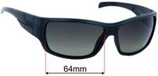 SFx Replacement Sunglass Lenses fits Smith Frontman - 64mm Wide