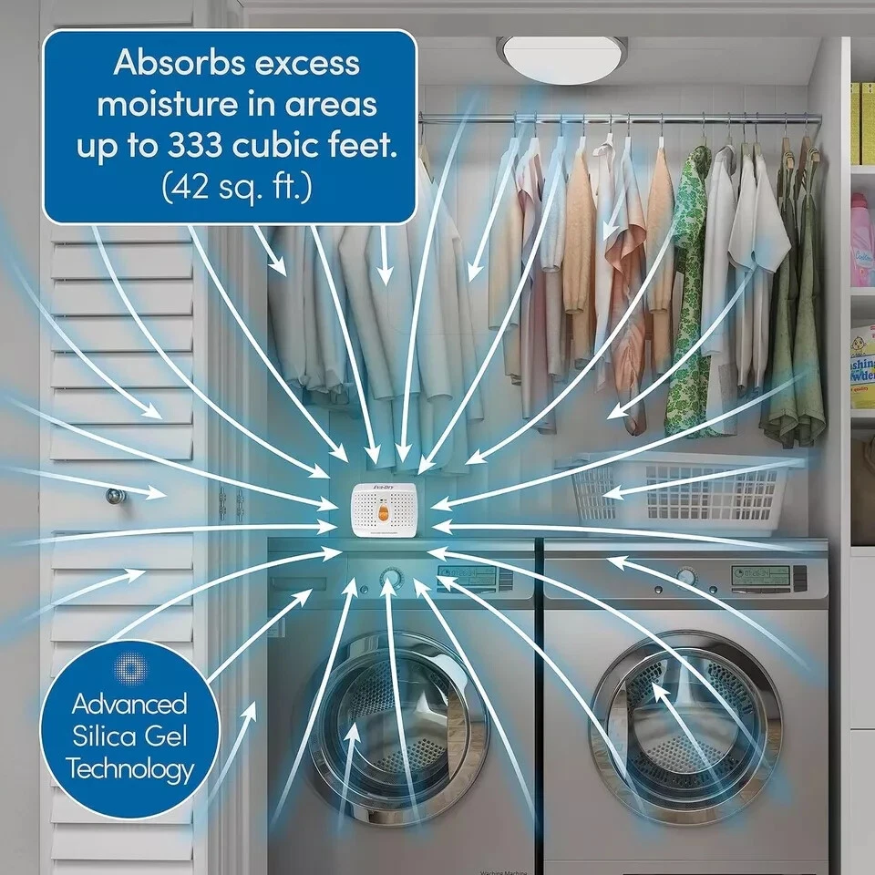 Deshumidificador Eva Dry E 333 protege pistola segura barco casa rodante de la humedad-1 paquete Foto 4 de 4