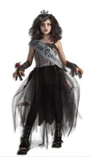 Spirit Halloween Costume Gothic Zombie Prom Queen Girls Size: S Small 4-6