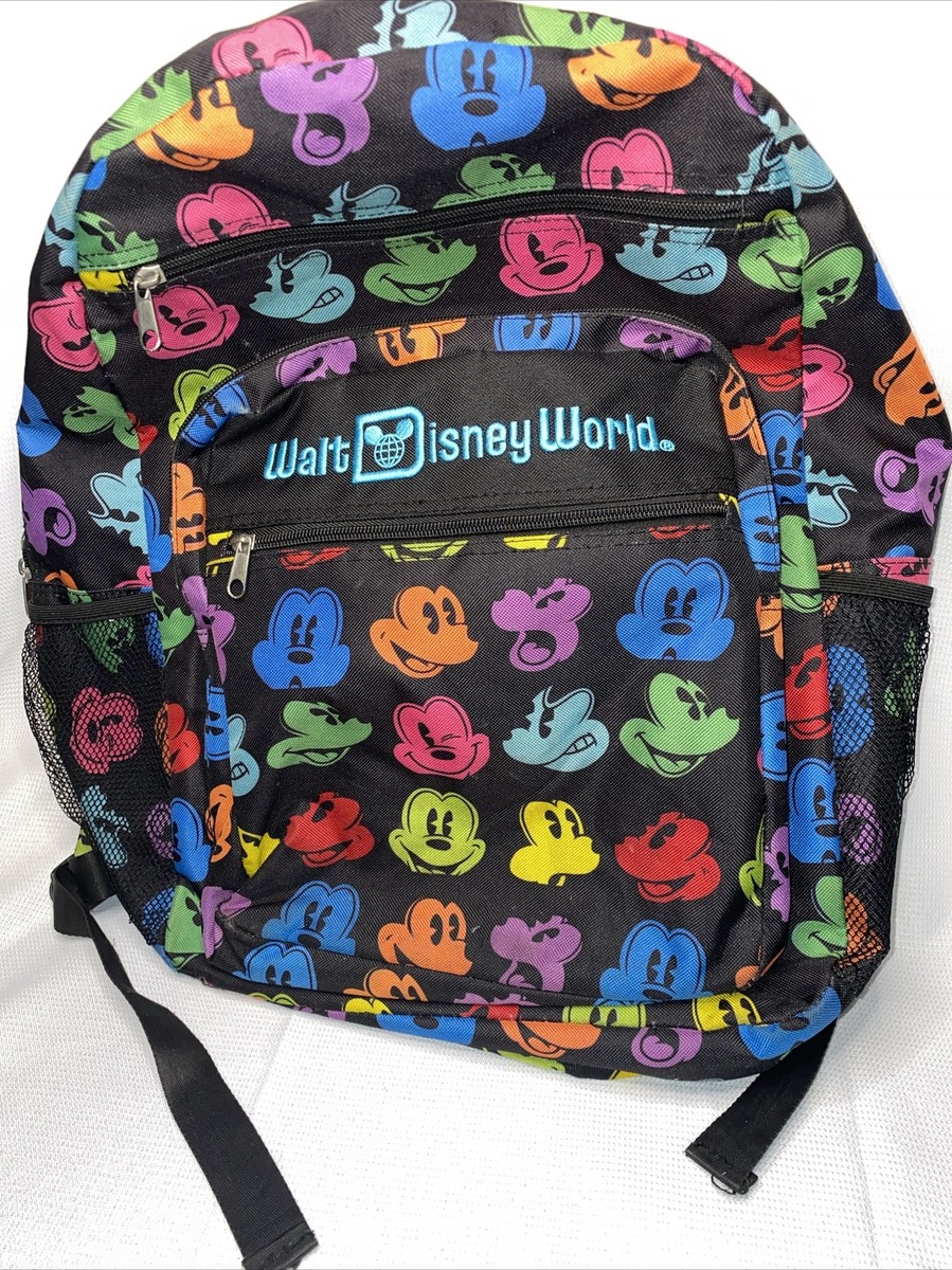 Disney Parks Mickey Mouse Rainbow Large Backpack Walt Disney World Walt Disney World Parks Rainbow Mickey Mouse Faces Large  main image 4