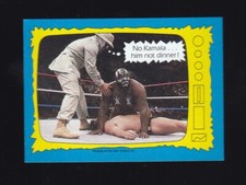1987 Topps WWF Wrestling No Kamala Him Not Dinner Kimchee's Thoughts #70