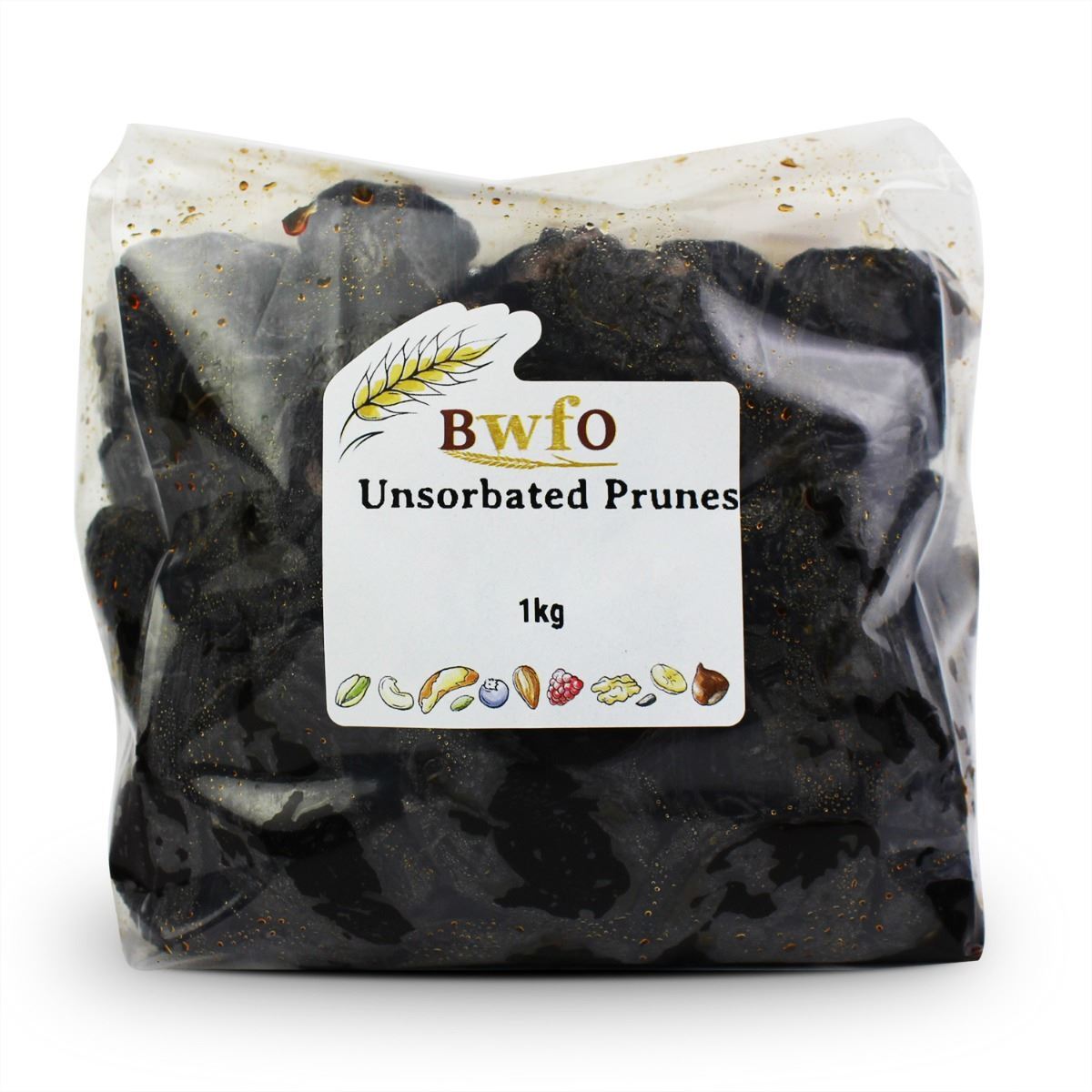 Unsorbated Prunes 1kg | BWFO | Free UK Mainland P&P