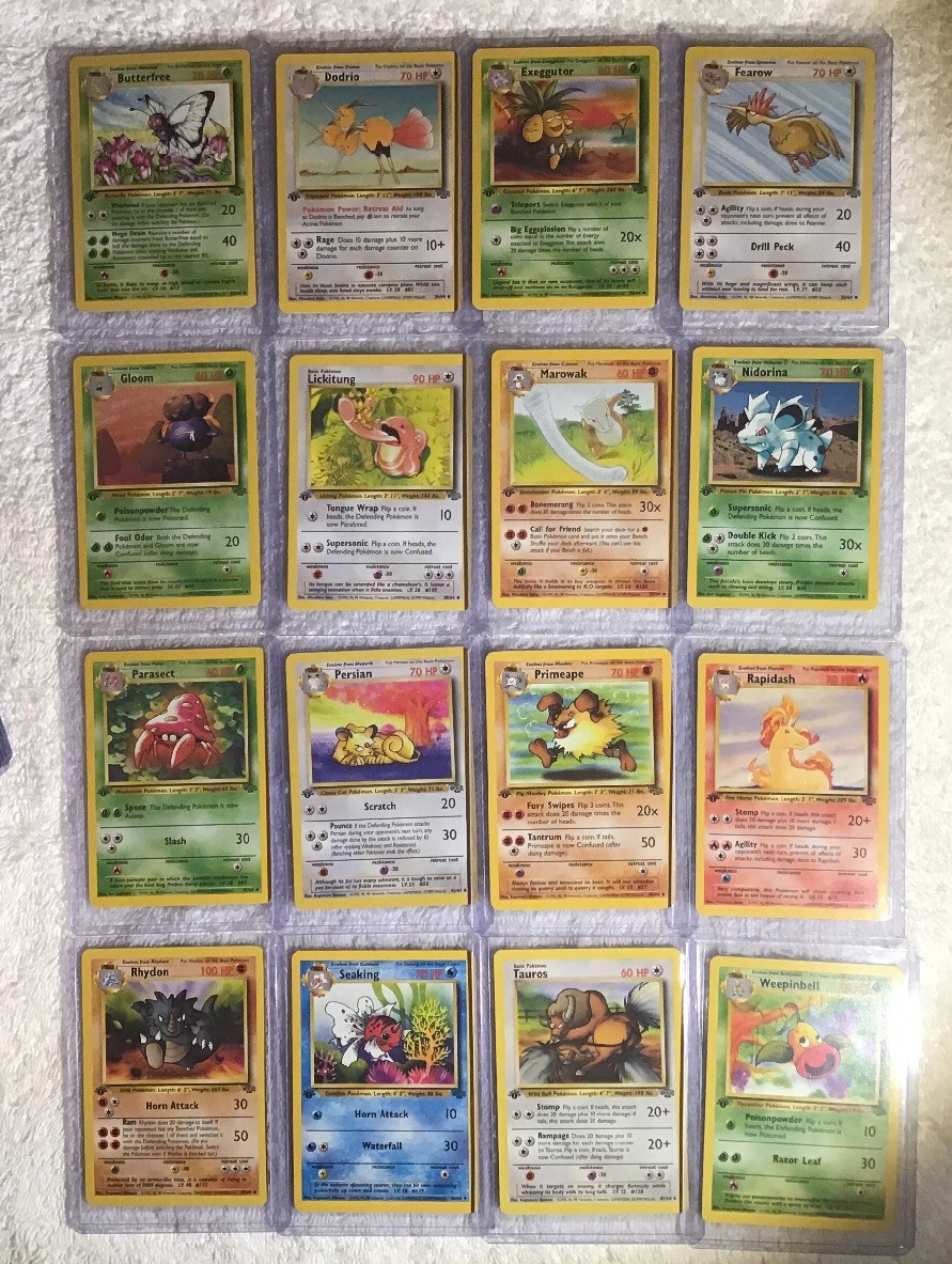 Complete Full 1st Edition Jungle Set All # 64/64 Pokemon Trading Cards TCG Games | eBay Complete Full 1st Edition Jungle Set All # 64/64 Pokemon Trading Cards TCG Games | eBay