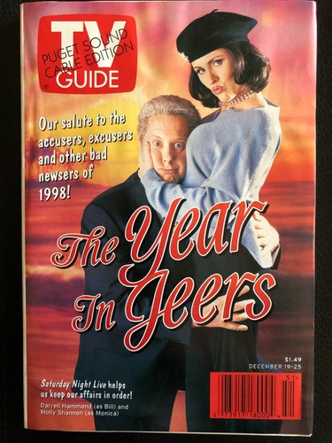 1998 Original TV GUIDE 'SATURDAY NIGHT LIVE' HAMMOND SHANNON PS Cable Ed NL - 第 1/2 張圖片