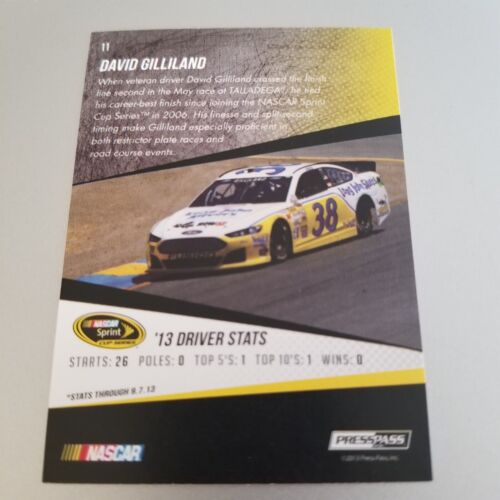 2014 Press Pass David Gilliland #11 Magenta Parallel - Picture 2 of 2