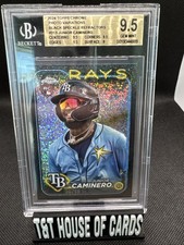 2024 Topps Chrome - Image Variation Junior Caminero #213 Black Speckle Refractor