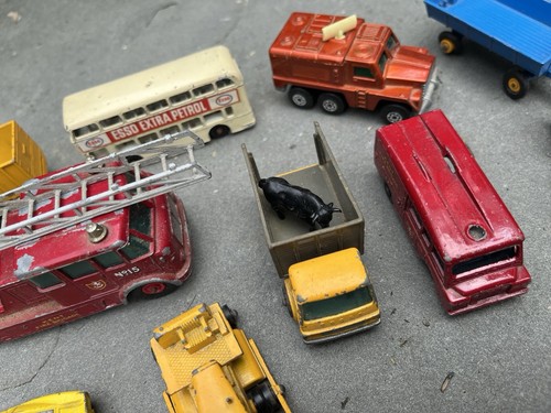 70er Jahre großes Konvolut 15 Matchbox Autos, Busse, Anhänger, seltenes Sammlerstück - Bild 4 von 9
