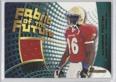 2002 Bowman Fabric of the Future DeShaun Foster #DF Rookie RC 0a1