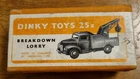 Dinky No.25X Commer Break Down Lorry Truck Brown/Green in Original Box