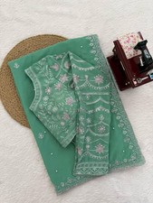 Saree Blouse Bollywood Party Wear Indian Pakistani New Sari Wedding Designer