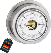 Dostmann Maritim - Barometro Analogico 29.4024.54.B, Previsioni Meteo, Argento, 