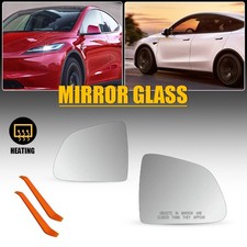 Left+Right Side Clear Mirror Glass Heated Fit...
