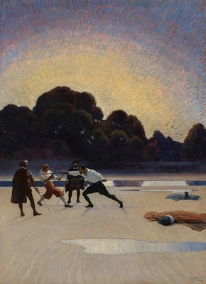 Newell Convers Wyeth : The Duel on the Beach : 1920 : Archival Art Print