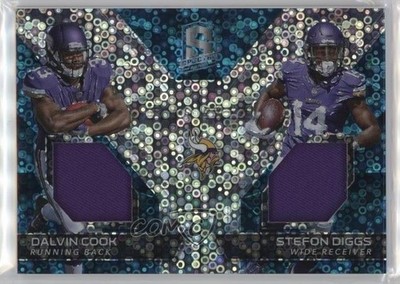 2017 Panini Spectra Neon Blue Prizm 45/75 Dalvin Cook Stefon Diggs Rookie RC 3b8