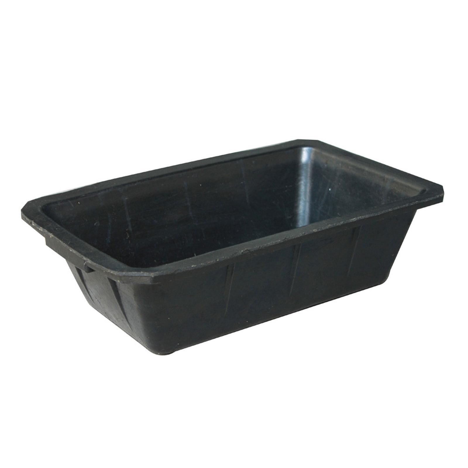 Rubber feed Pan Large Dog Food Water Bowl for Goats Cats 17.7x11.8x5.3 inch