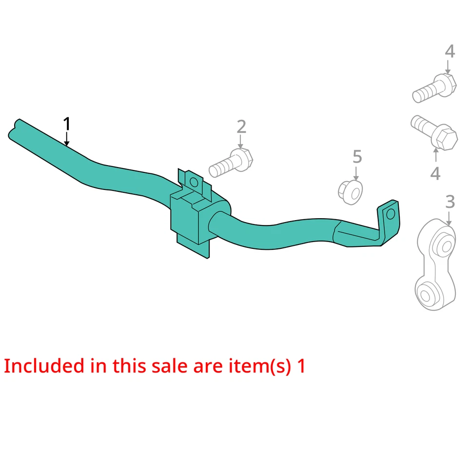 Barra estabilizadora VIN Fp 7º y 8º dígito trasera compatible con 09-17 AUDI Q5 598637 Foto 3 de 4