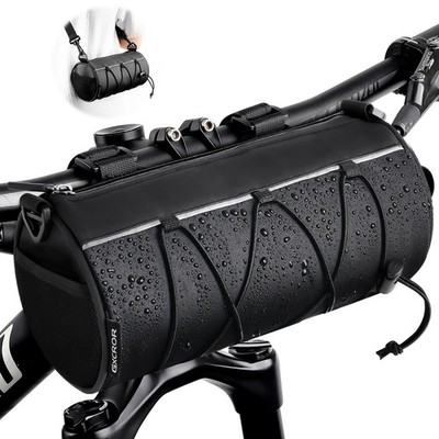 GXCROR Bike Handlebar Bag Waterproof 2.4L - Bicycle Front Bag Frame Storage R...